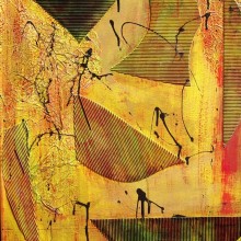 Dialogue 7 // Technique mixte et collage sur bois // 50 x 60 cm