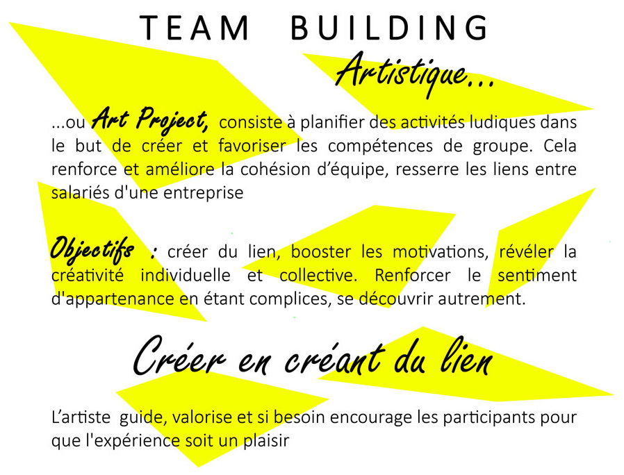 Atelier team building - Art project en entreprise // © Aurélie Bellon